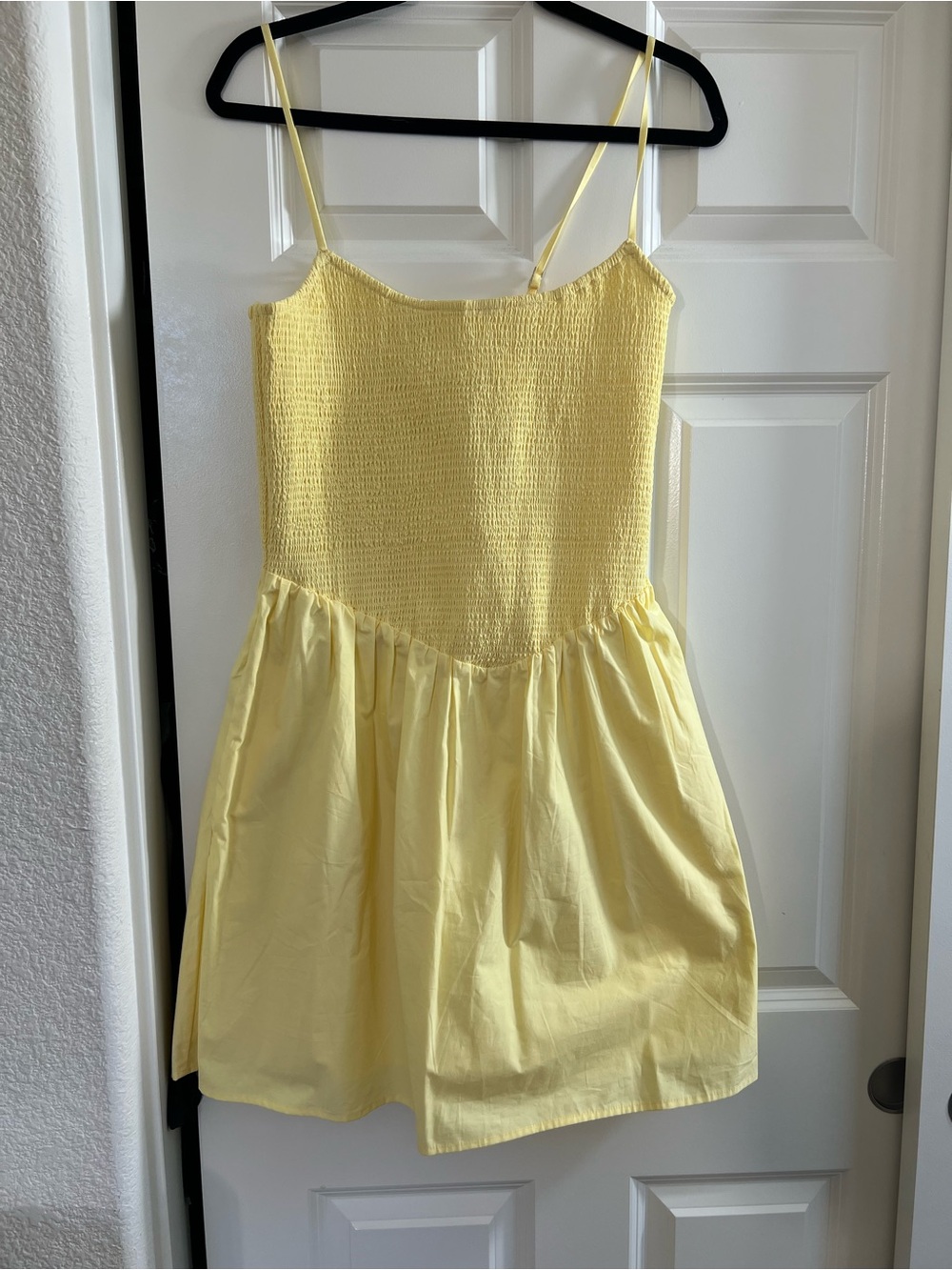 Abercrombie Dipped-Waist Smocked Mini Dress